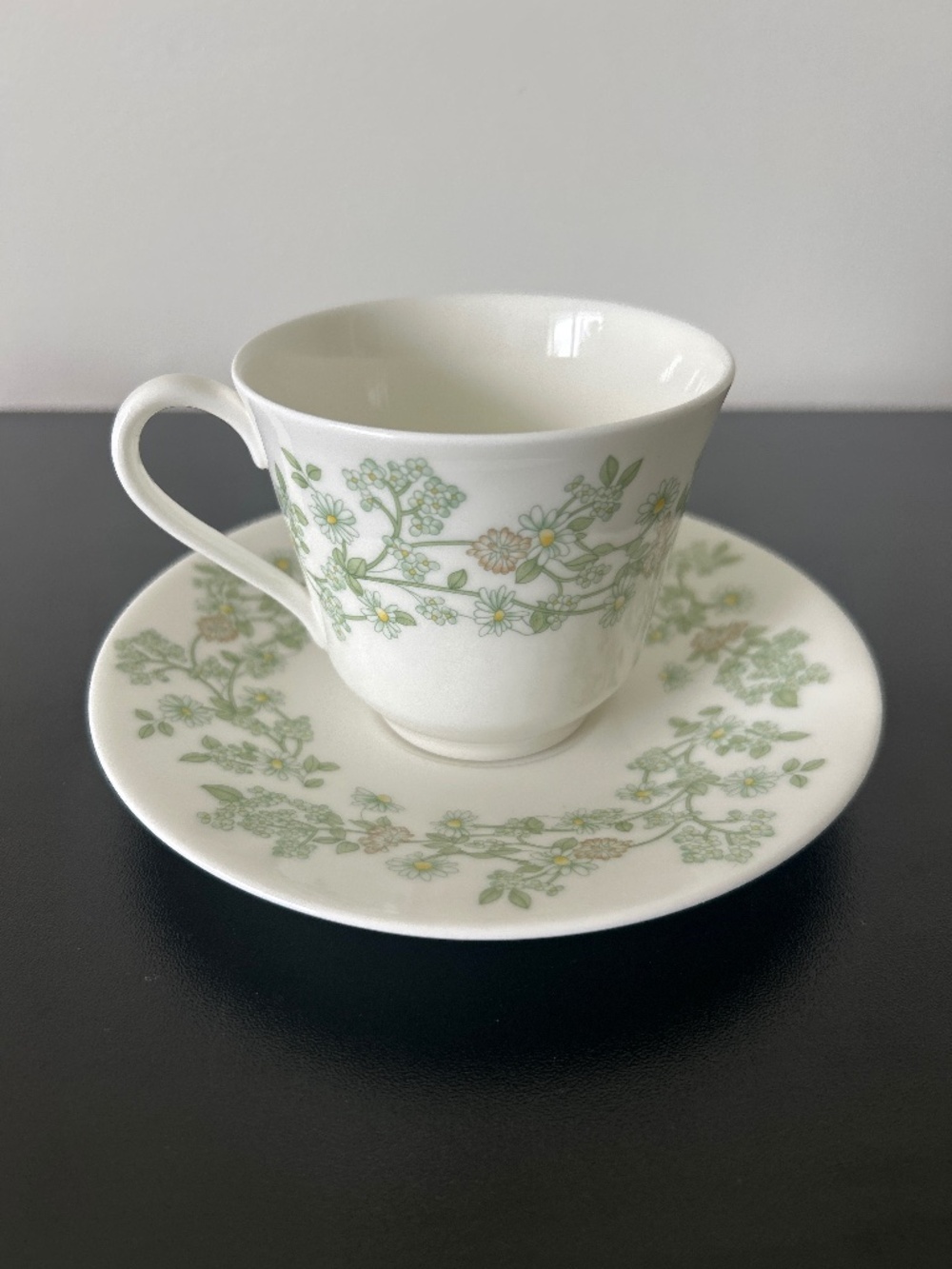 Vintage 70s Royal Doulton Summer Mist Fine Bone China Discontinued Teacup Set